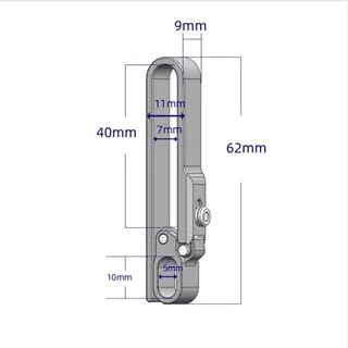 BANG TI Patented Mortise Lock Belt Key Clip - Secure Keys for Outdoor & Travel