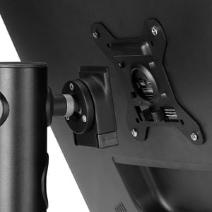 Atdec SD POS VBM Counter Mount for 24 Inch Flat Panel Display - Black - 19.96 kg Load Capacity - VESA 75x75/100x100 Compatible - Perfect for Retail POS, Restaurant Kiosks & Digital Signage Displays