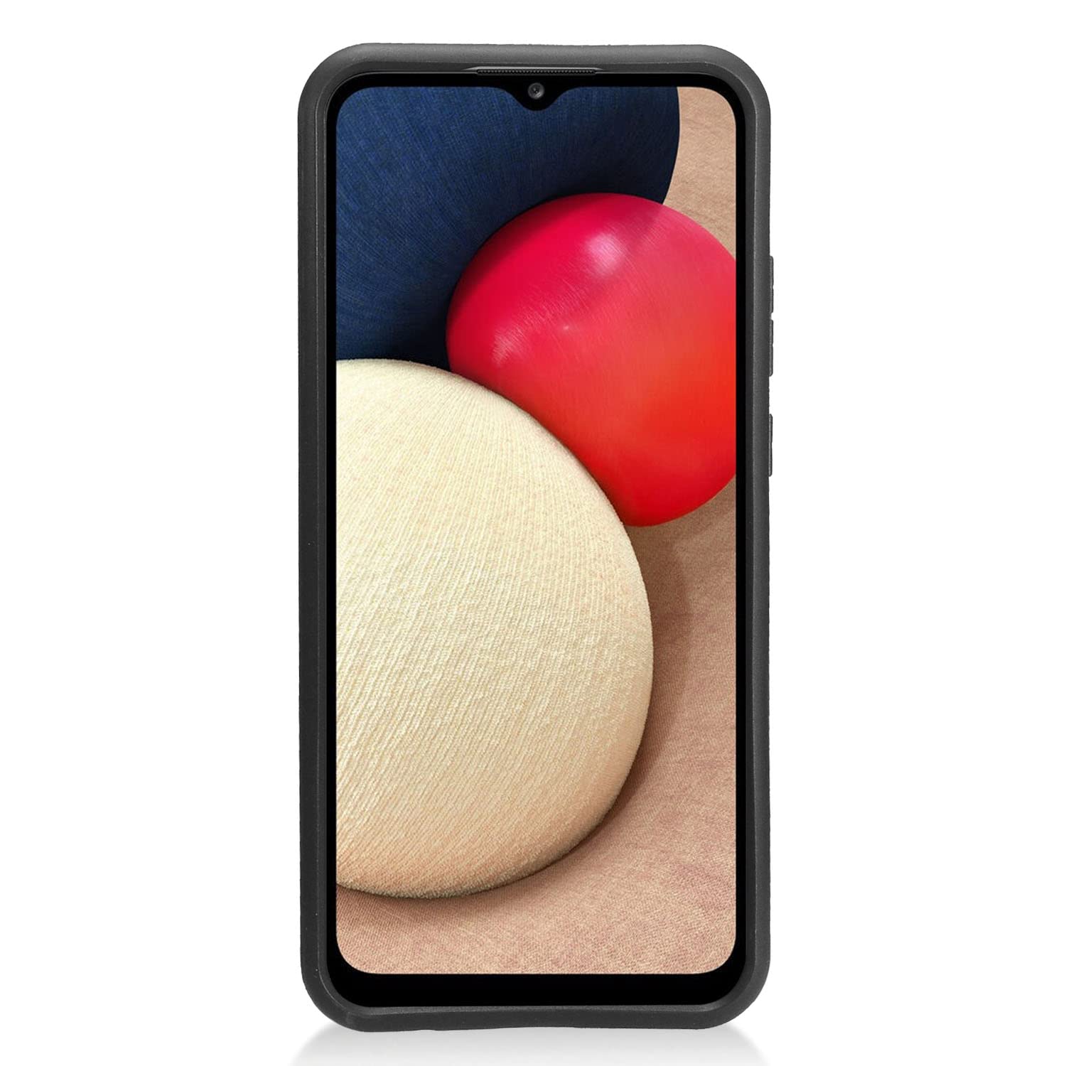 Samsung Galaxy A02S (SM-A025) Phone Case - Premium Brushed Style Protective Cover - CS3 Black - Perfect for Everyday Use & Travel Protection