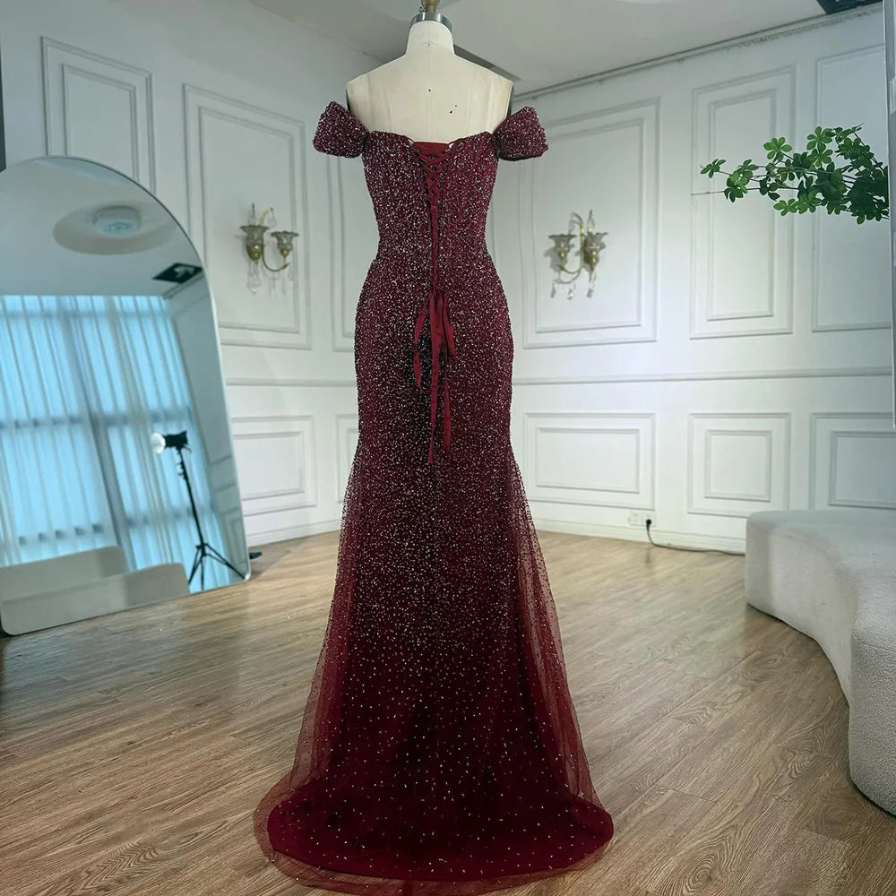 Luxury Designer Beaded Mermaid Evening Dresses for Women - Elegant Formal Gown LA72905 | Perfect for Prom, Wedding Guest & Black Tie Events