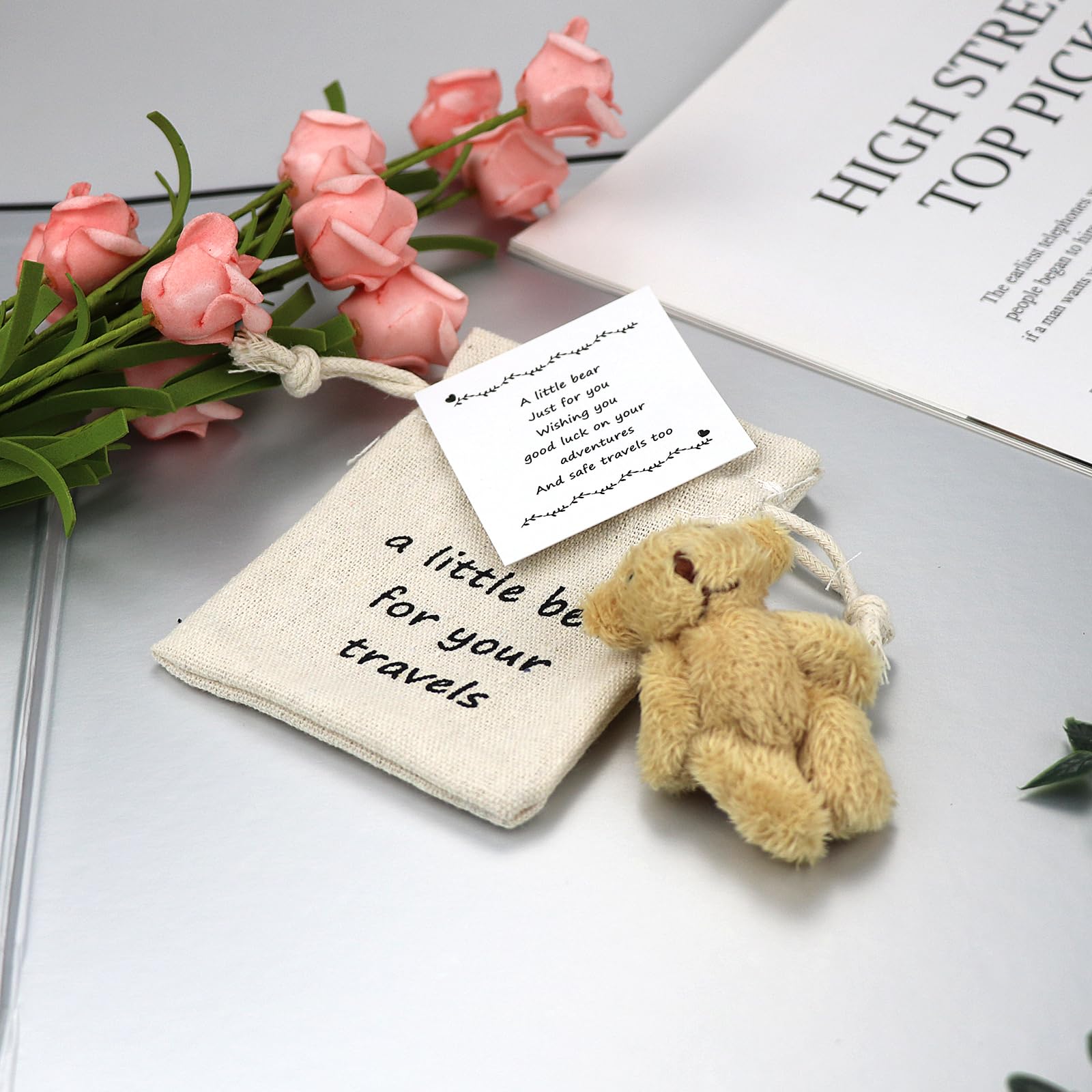 LUOKIFUR Pocket Bear - Perfect Travel Companion, Adventure Gift & Thoughtful Souvenir for Friends & Family | Ideal for Camping, Hiking & Road Trips