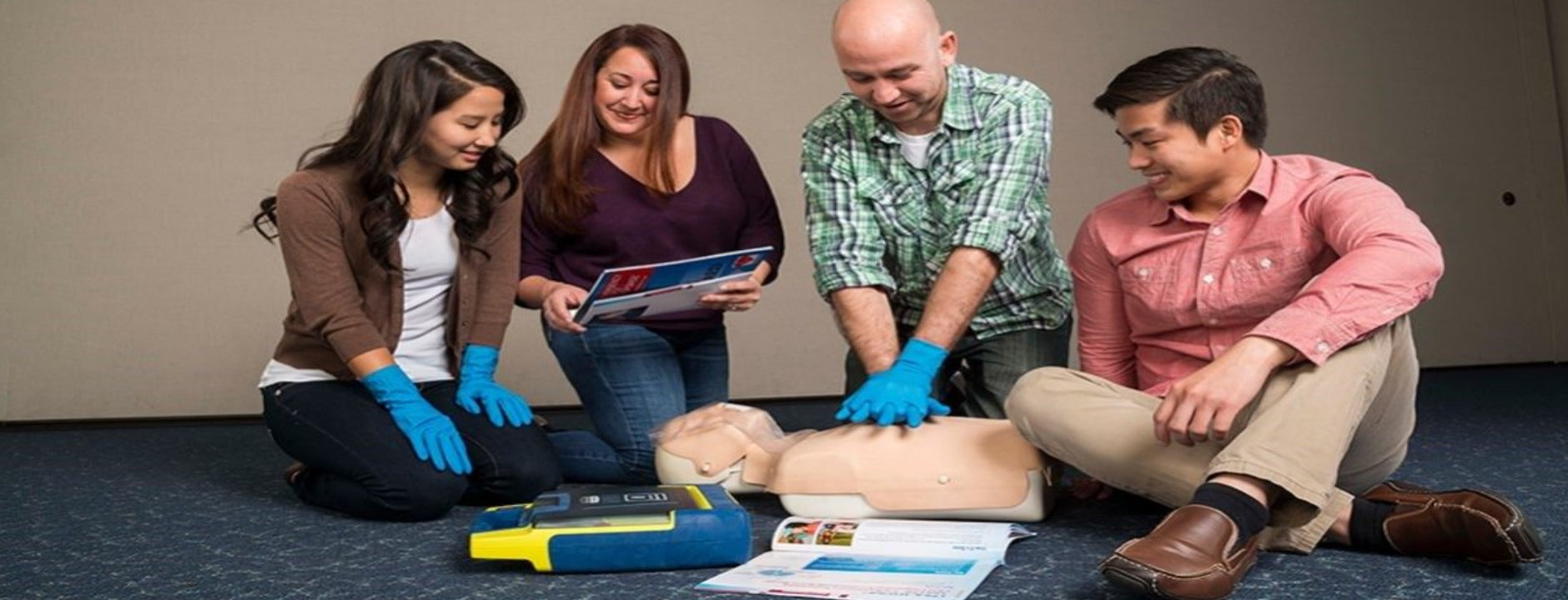 Adult & Child CPR & AED Emergency Care Kit - First Aid Training for Home, School & Workplace Safety