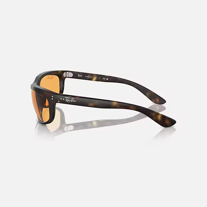 Ray Ban Balorama Sunglasses - Matte Havana Frame with Polarized Lenses for UV Protection | Perfect for Driving, Beach & Outdoor Activities