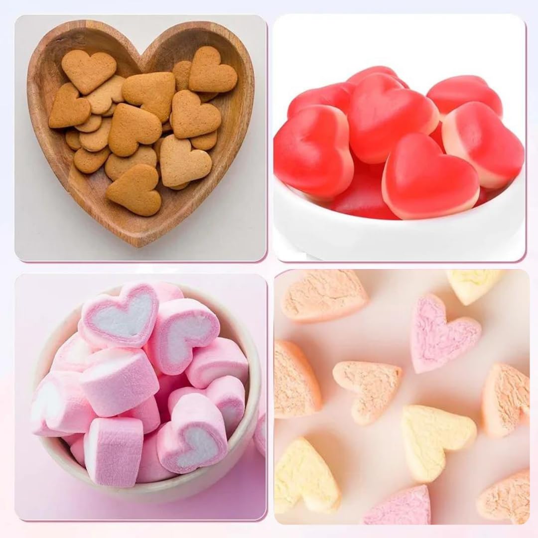 Skytail 55 Cavity Heart Silicone Mold with Dropper for Chocolate, Candy, Wax Melts - Perfect for DIY Treats, Candle Making, Ice Cubes & Aromatherapy Gifts | Valentine's Day, Wedding Favors, Party Decorations