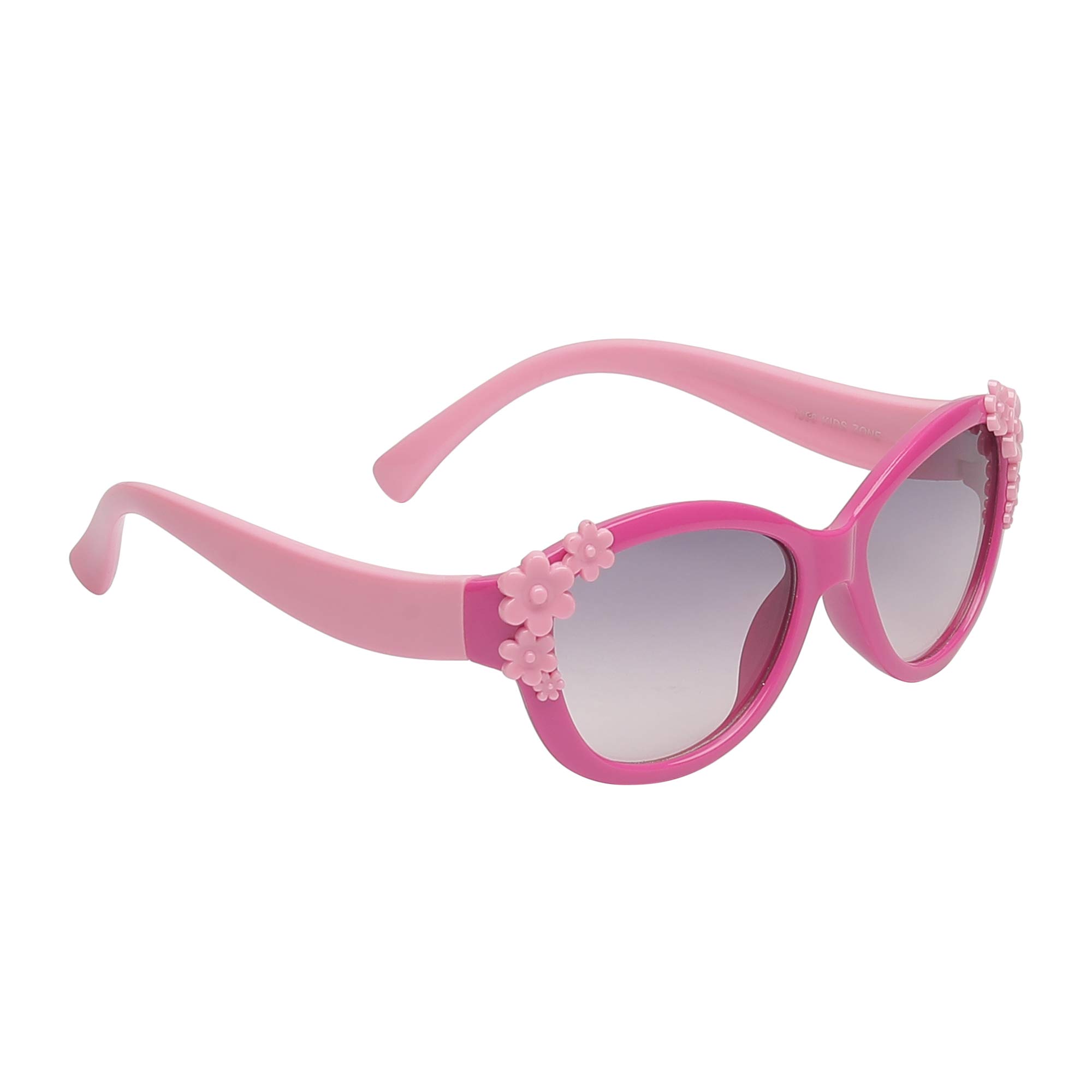 Amour Baby Girls Oval Sunglasses - UV Protection, 1 Pair with Case & Cleaning Cloth for Toddler Outdoor Play, Beach & Travel