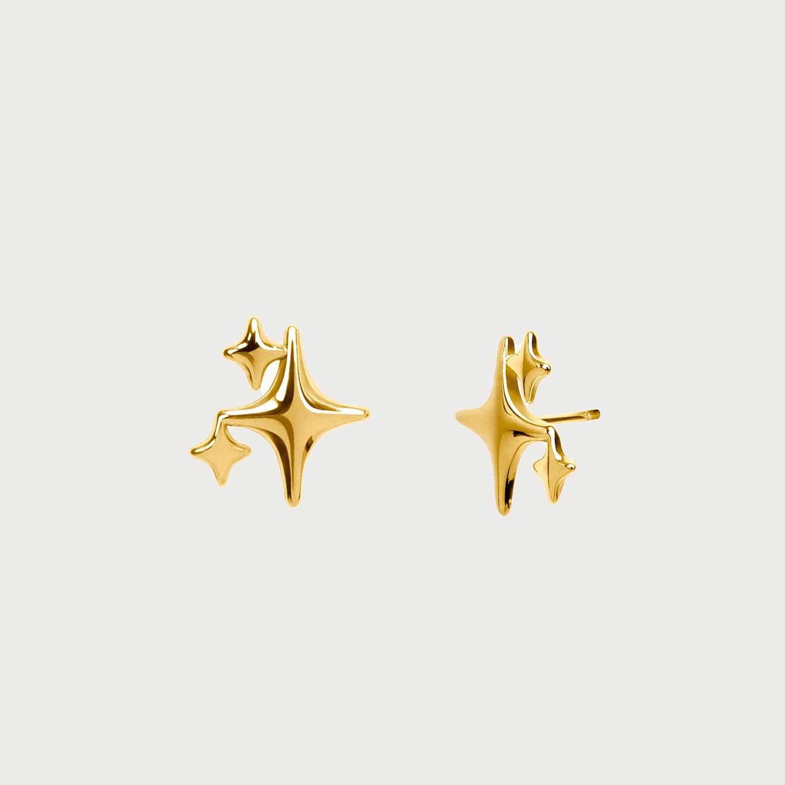 14K Gold Plated Star Stud Earrings for Women - Hypoallergenic Dainty Minimalist Jewelry - Perfect Gift for Her, Birthday, Anniversary & Everyday Wear
