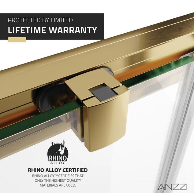 Anzzi SD AZ15 01BG Enchant Framed Sliding Shower Door - 70