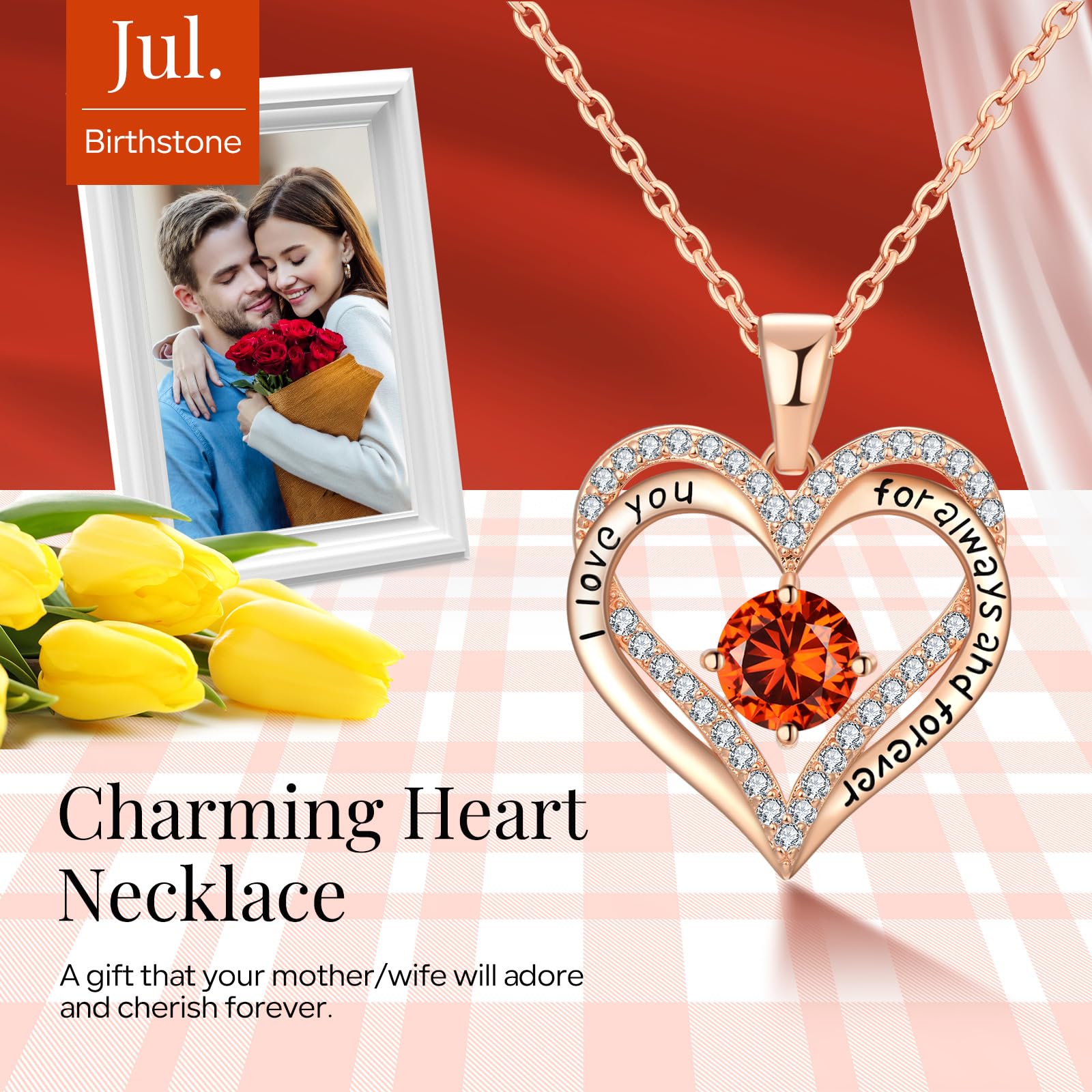 18K Rose Gold Necklaces for Women - Elegant Birthday Gifts for Wife, Girlfriend, Daughter | Perfect for Anniversary, Mother's Day, Christmas & Valentine's Day | Everyday Wear & Special Occasions