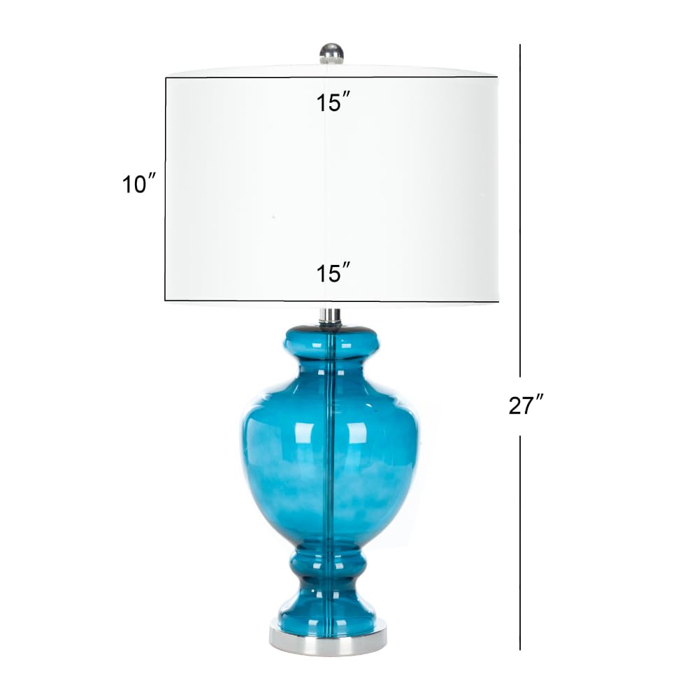 SAFAVIEH Morocco Blue Glass Table Lamp Set of 2 - 28