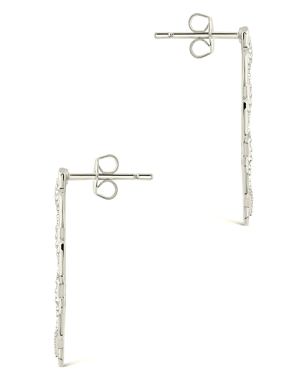 CZ Chain Link Drop Stud Earrings for Women – Elegant Dangle Jewelry for Party, Wedding & Everyday Wear | Hypoallergenic & Stylish Accessories