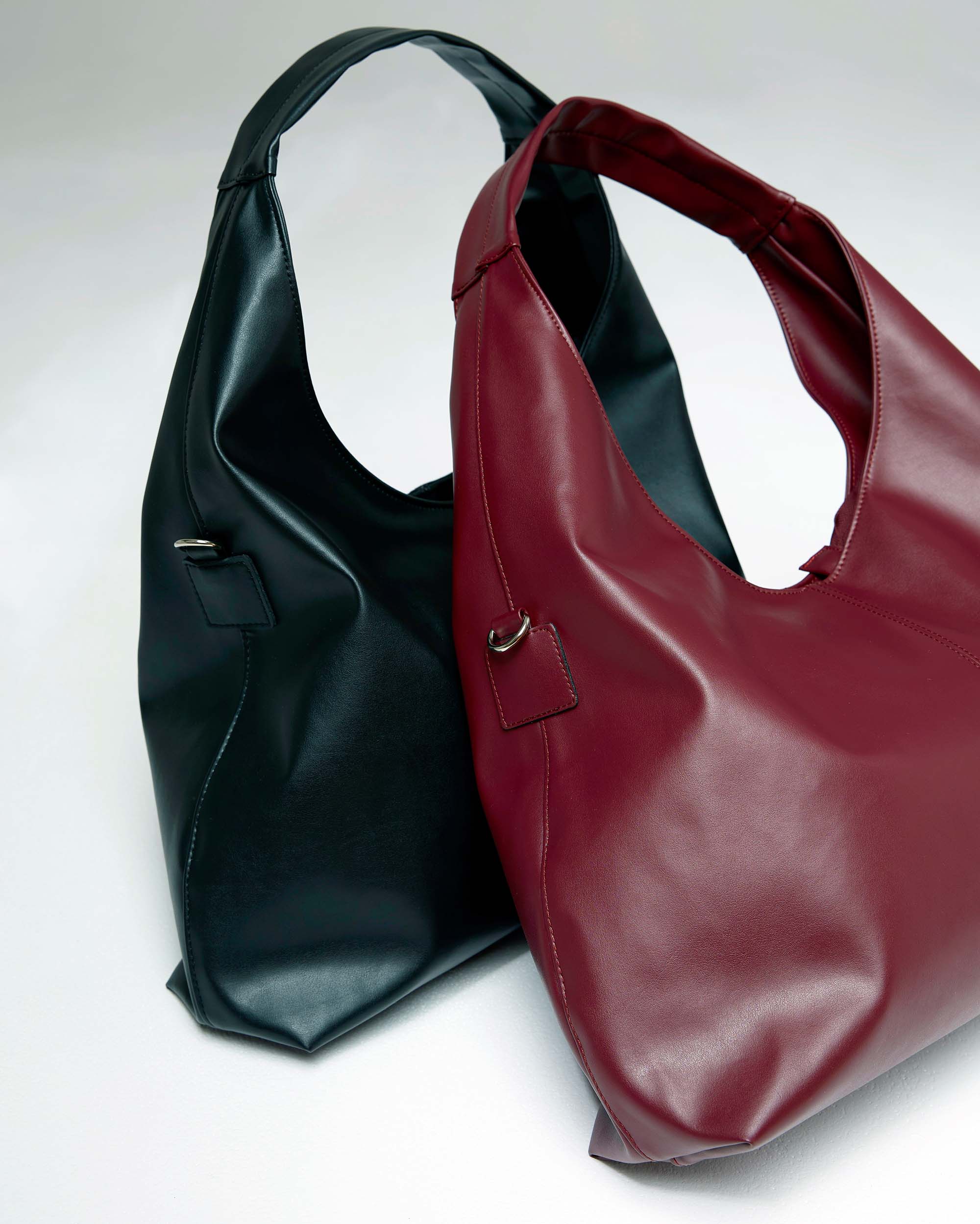 Bohemian Vegan Leather Tote Bag for Women - Slouchy Burgundy Handbag | Perfect for Work, Travel & Everyday Use