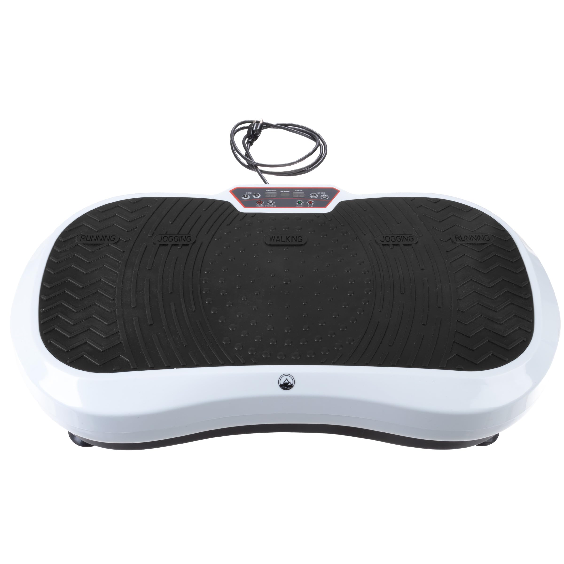 Wakeman Vibration Plate Exercise Machine - Adjustable Speed & 3 Strength Modes - Whole Body Workout Equipment for Weight Loss & Muscle Toning - Home Gym Fitness Platform (Black/White) - Perfect for Home Workouts, Physical Therapy & Recovery
