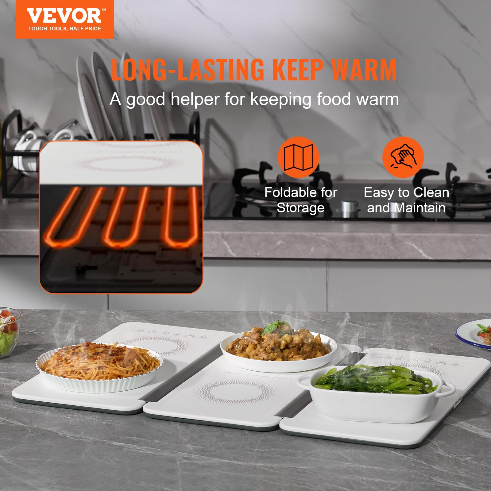 VEVOR Electric Food Warming Tray - 18.9