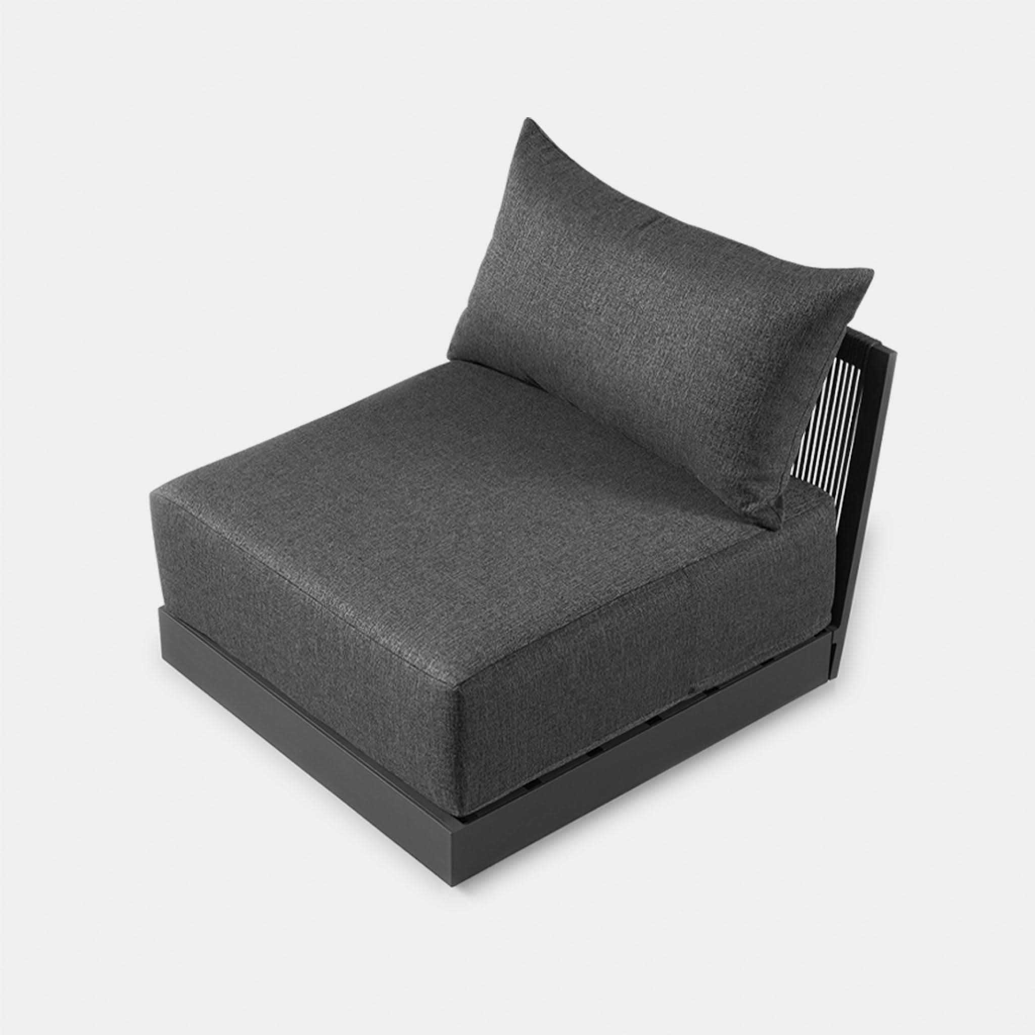 Antigua Armless Single Sofa - Modern Accent Chair for Living Room, Bedroom, or Office - Perfect for Small Spaces and Relaxation