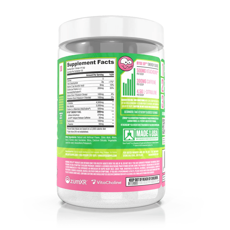 Ryse Loaded Pre-Workout Supplement - Boost Energy, Focus & Performance for Gym & Fitness Training | Ideal for Athletes & Bodybuilders