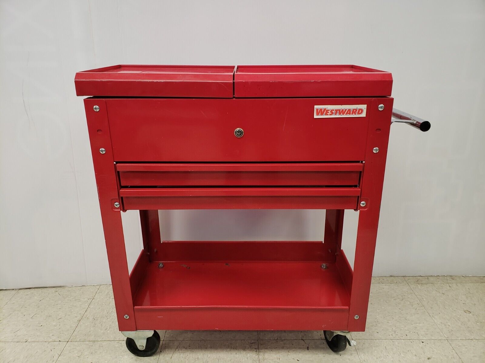 Westward Rolling Tool Box - Heavy Duty Steel Tool Chest with Wheels for Easy Mobility | Perfect for Garage, Workshop, and Job Site Organization