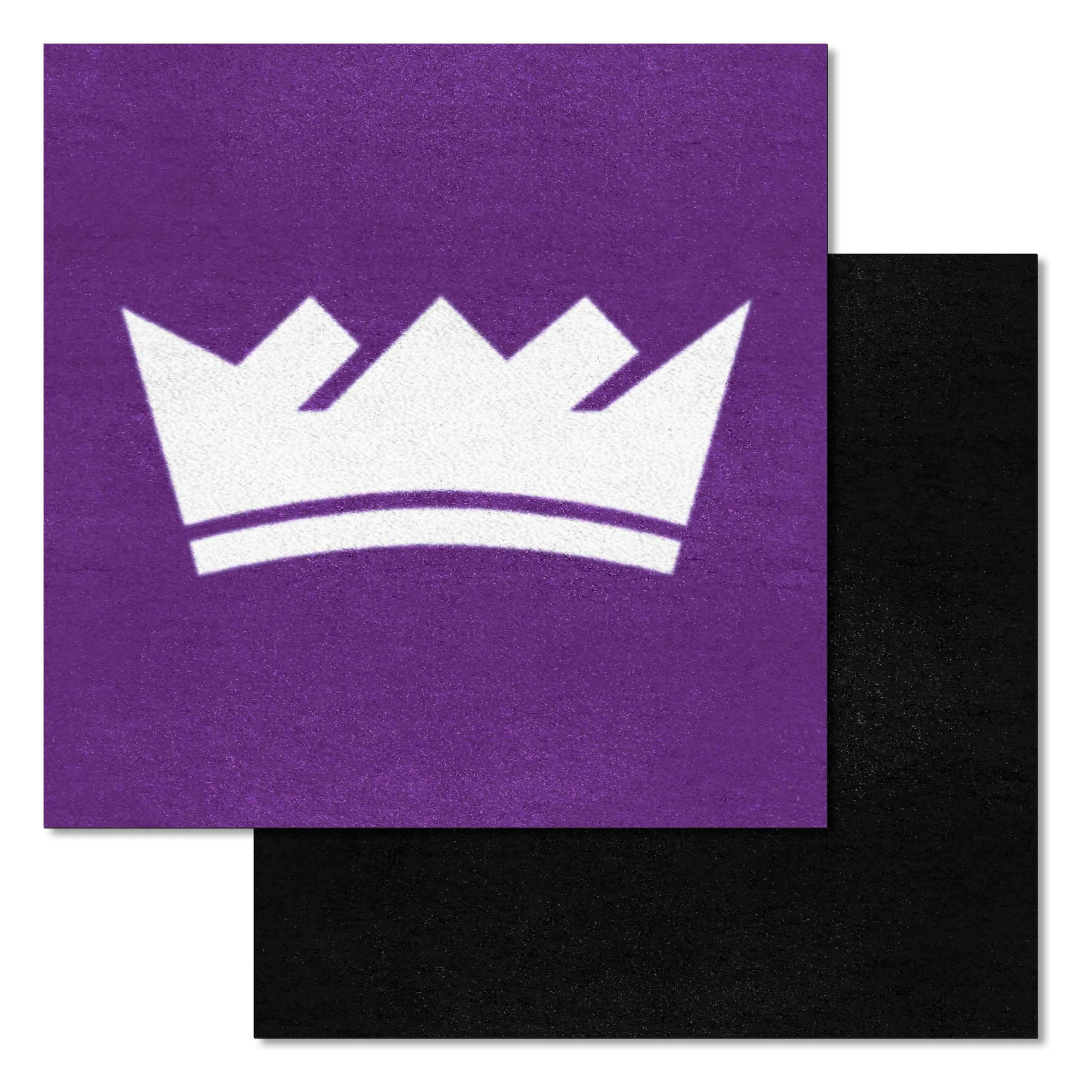 FANMATS 9400 Sacramento Kings Team Carpet Tiles - 45 Sq Ft NBA Fan Room Decor, Durable Flooring for Game Room, Man Cave, and Sports Themed Bedrooms