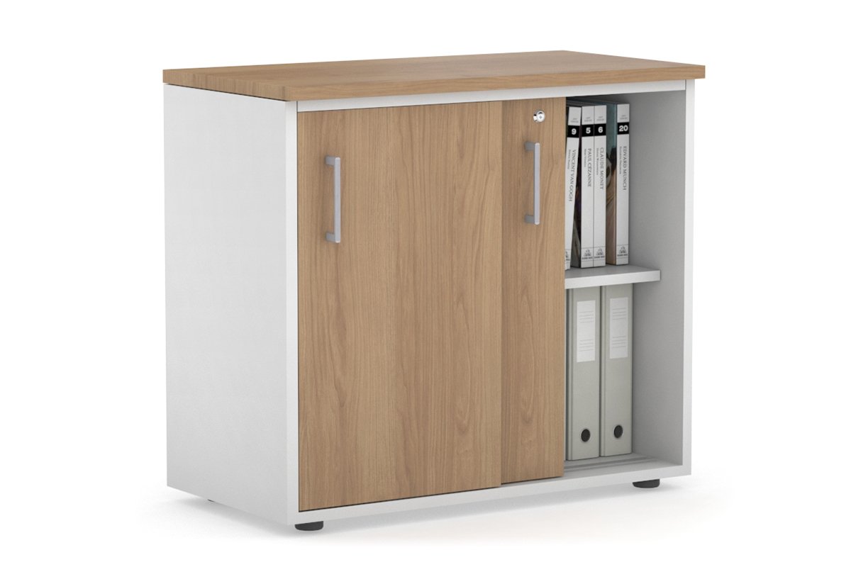 Modern 800W x 750H x 450D Sliding Door Credenza Cabinet - Stylish Storage Solution for Living Room, Bedroom or Office Organization