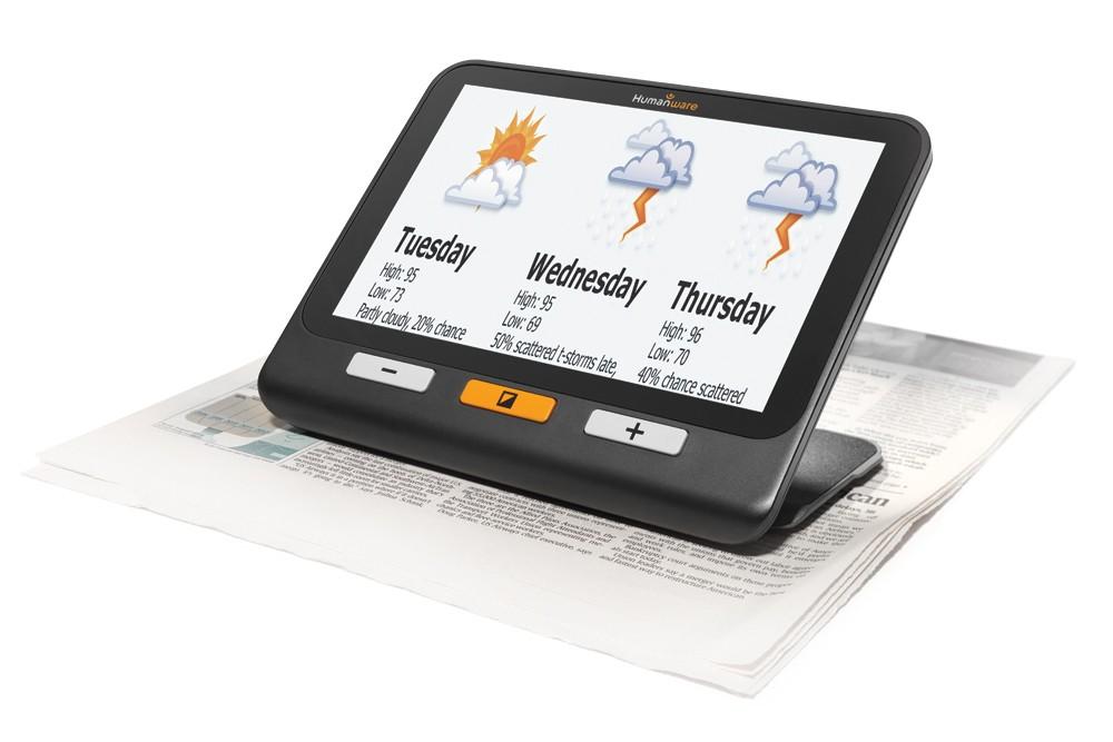 8X Handheld Video Magnifier with HD Screen - Portable Digital Magnifying Glass for Reading Small Print, Low Vision Aid for Seniors & Visually Impaired - Perfect for Books, Newspapers, Medicine Labels & Crafts