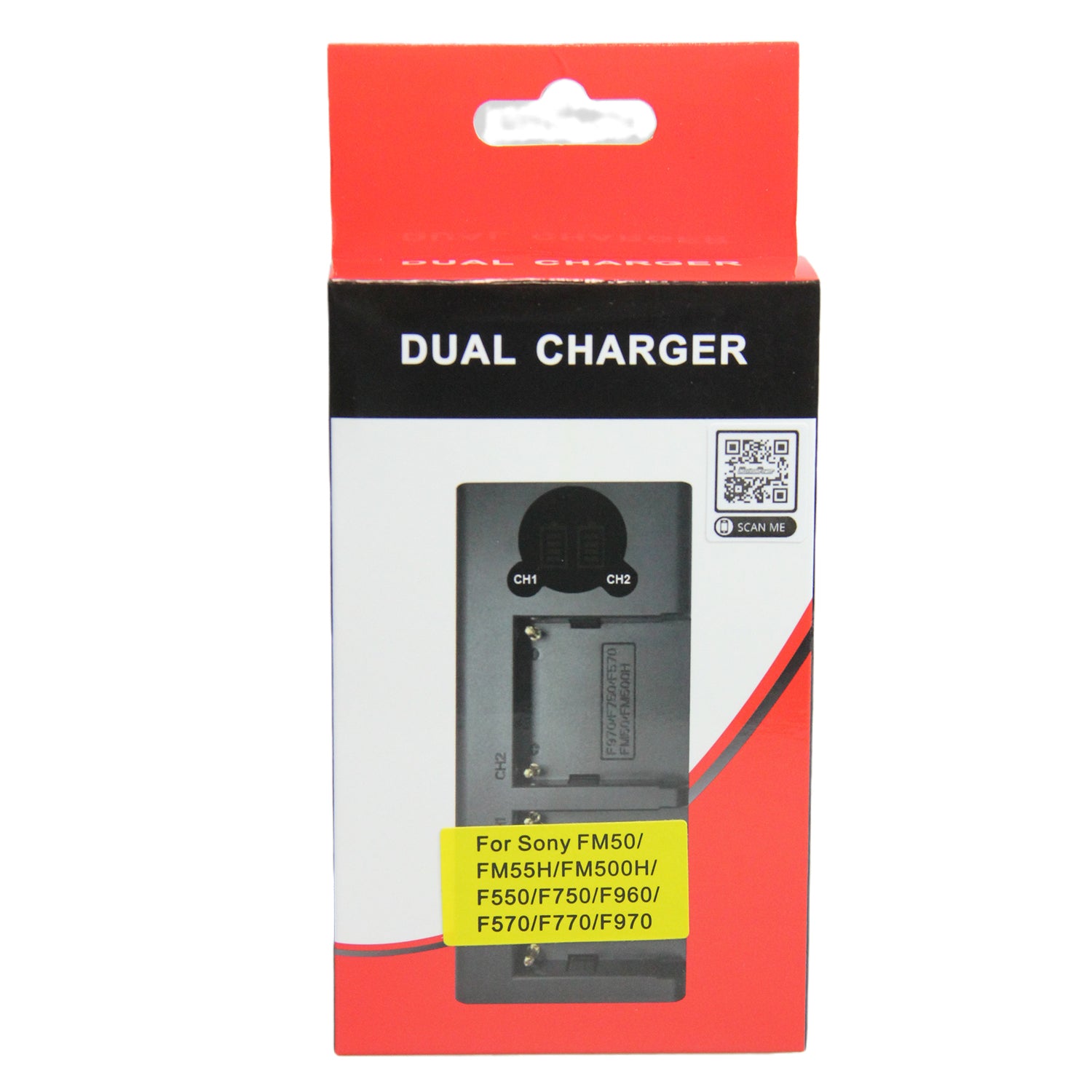 Sony FM50 FM55H FM500H QM71 Rapid Dual Battery Charger Replacement with LCD Screen & Micro USB Cable - Fast Charging for Cameras, Camcorders & Photography Gear
