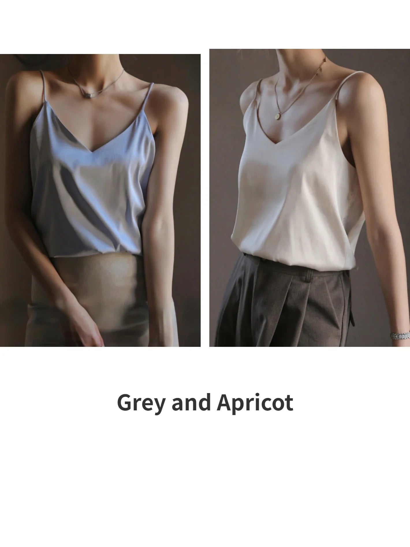 Grey and Apricot