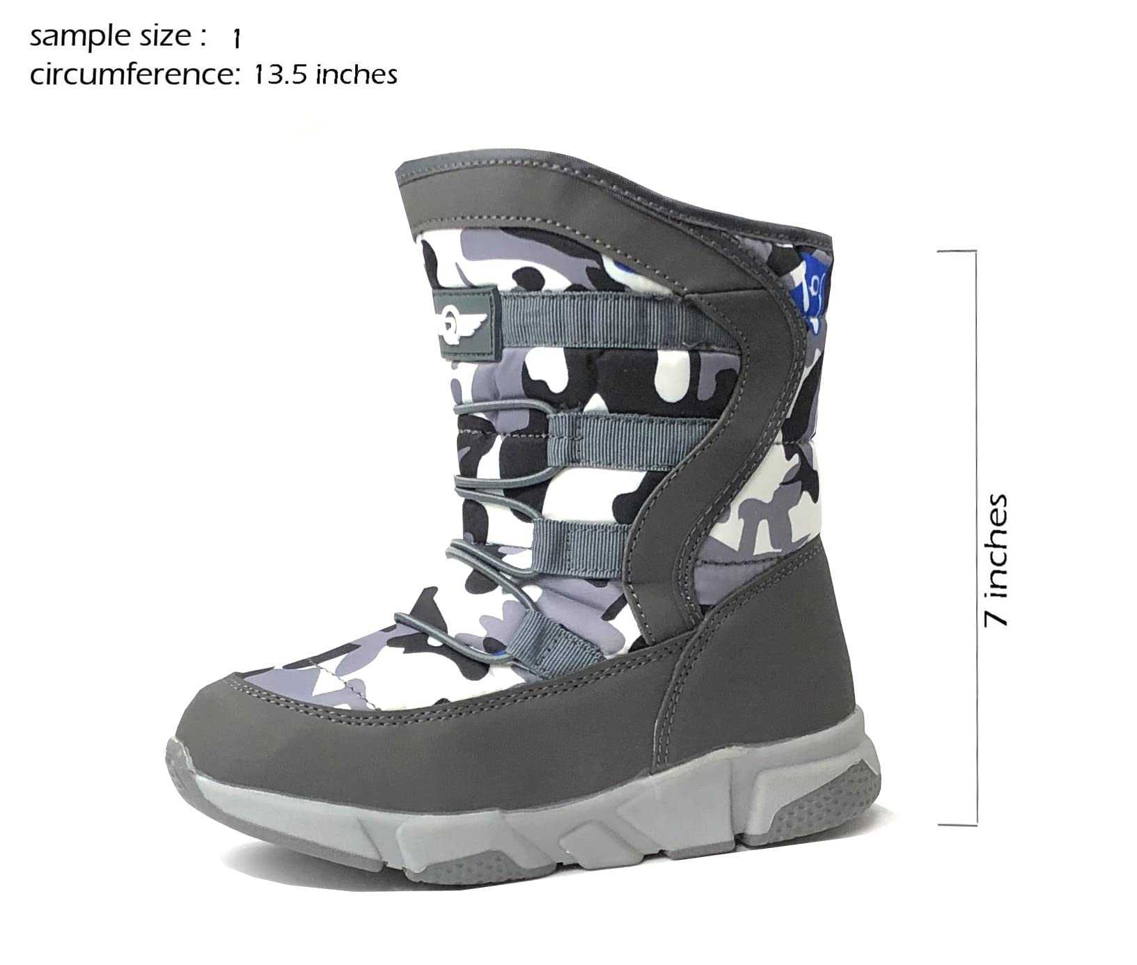 REDVOLUTION Unisex Slip-Resistant Waterproof Snow Boots for Toddler, Little Kid & Big Kid - Warm Winter Fashion Shoes for Snow Play, Hiking & Outdoor Activities