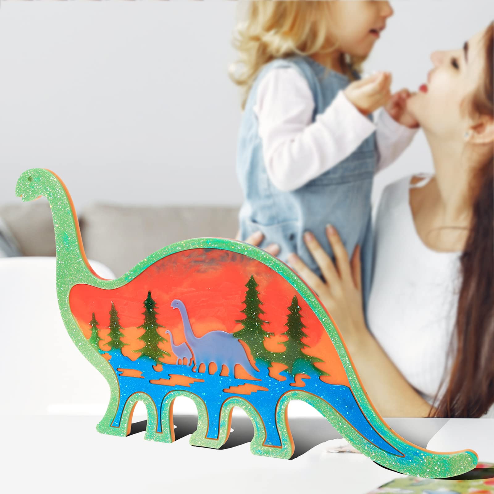 Dinosaur Silicone Resin Molds for DIY Crafts - Large Animal Epoxy Molds for Resin Art, Cabinet Decor & Home Office Decoration - Perfect for DIY Projects, Jewelry Making & Creative Gifts