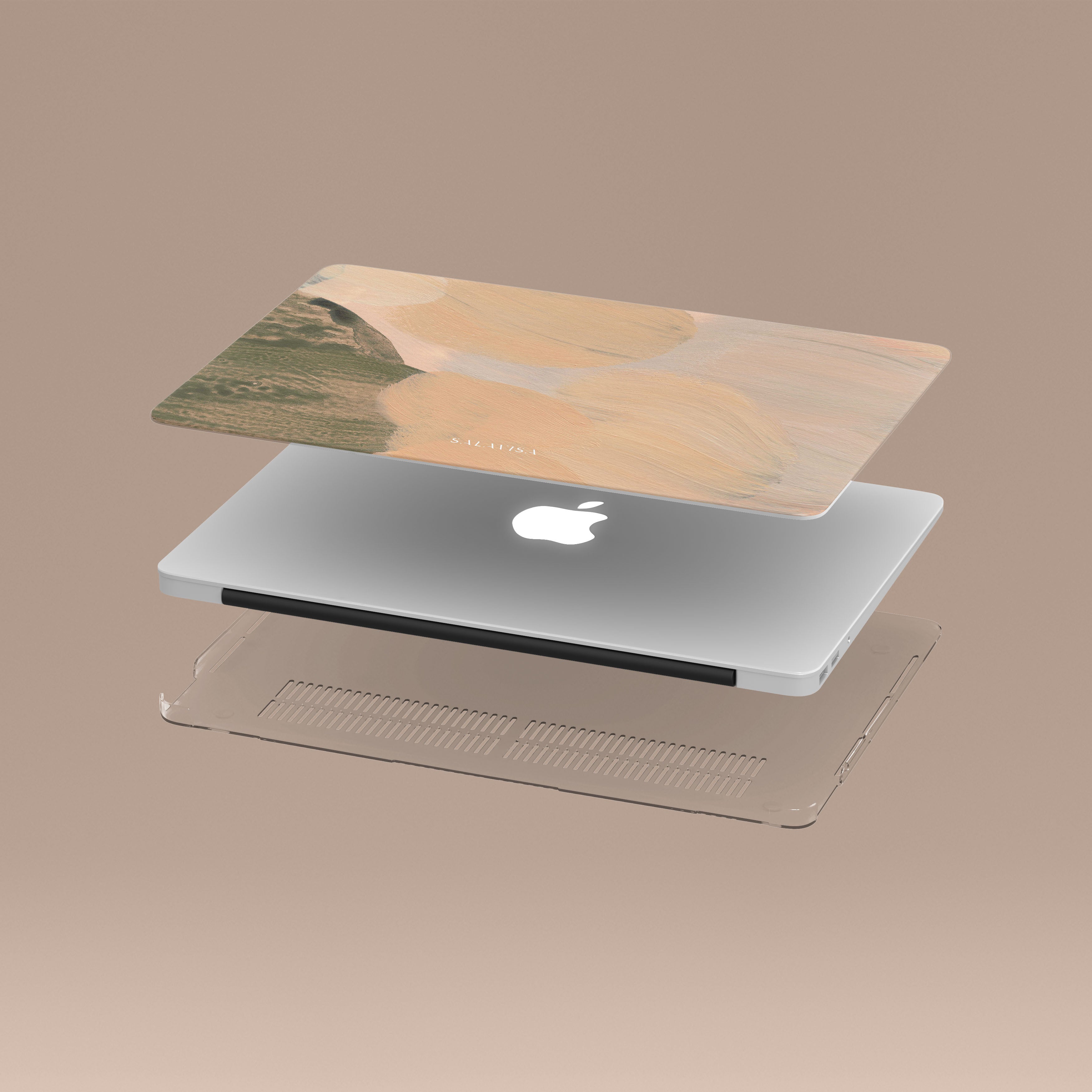 Premium MacBook Pro/Air Protective Case - Durable Canvas Cover with Stylish Sunny Design for 13/15 Inch Laptops - Perfect for Work, Travel & School Use