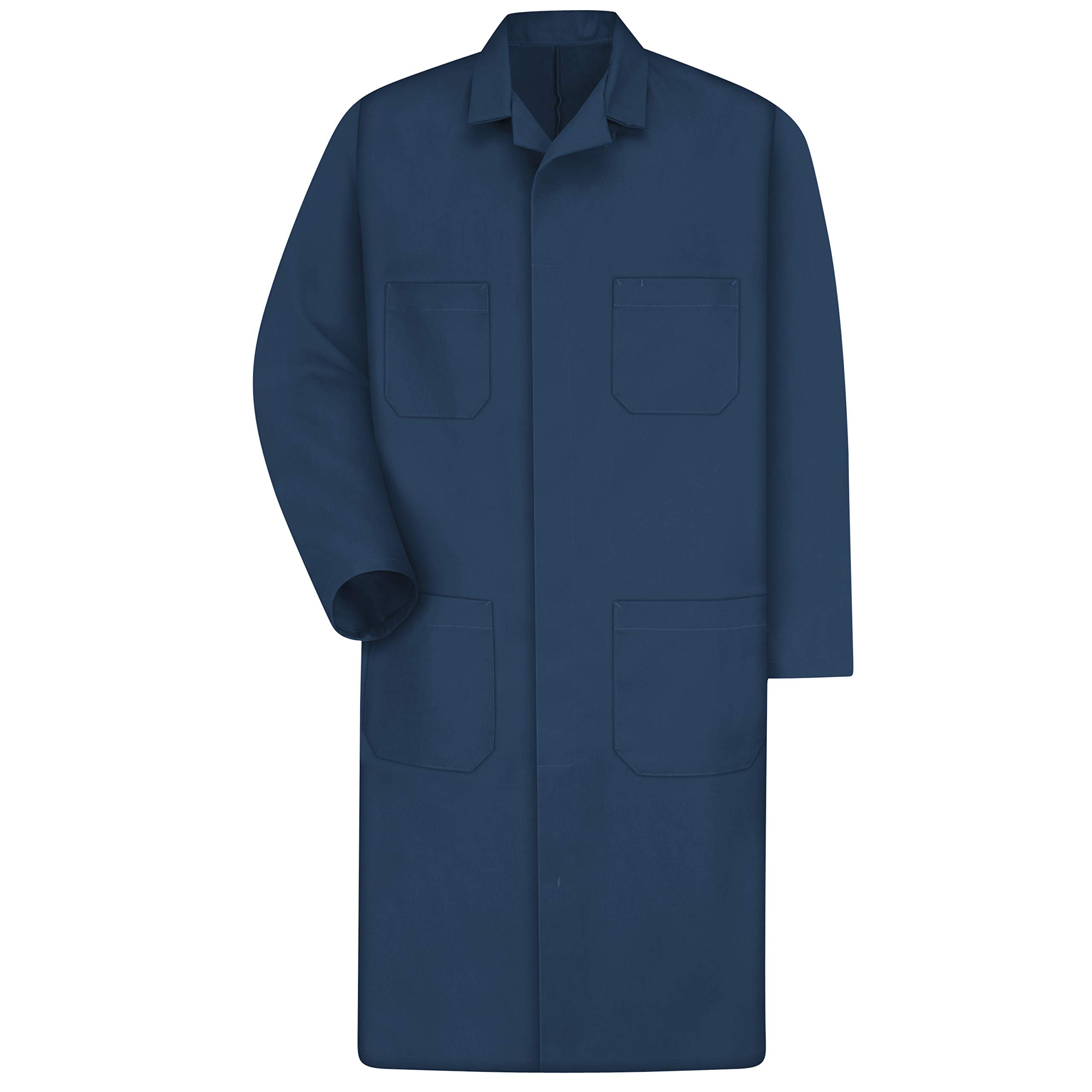 Red Kap Men's Shop Coat - Durable Workwear for Mechanics & Craftsmen | Heavy-Duty Cotton Coverall for Auto Repair, Woodworking & Industrial Use