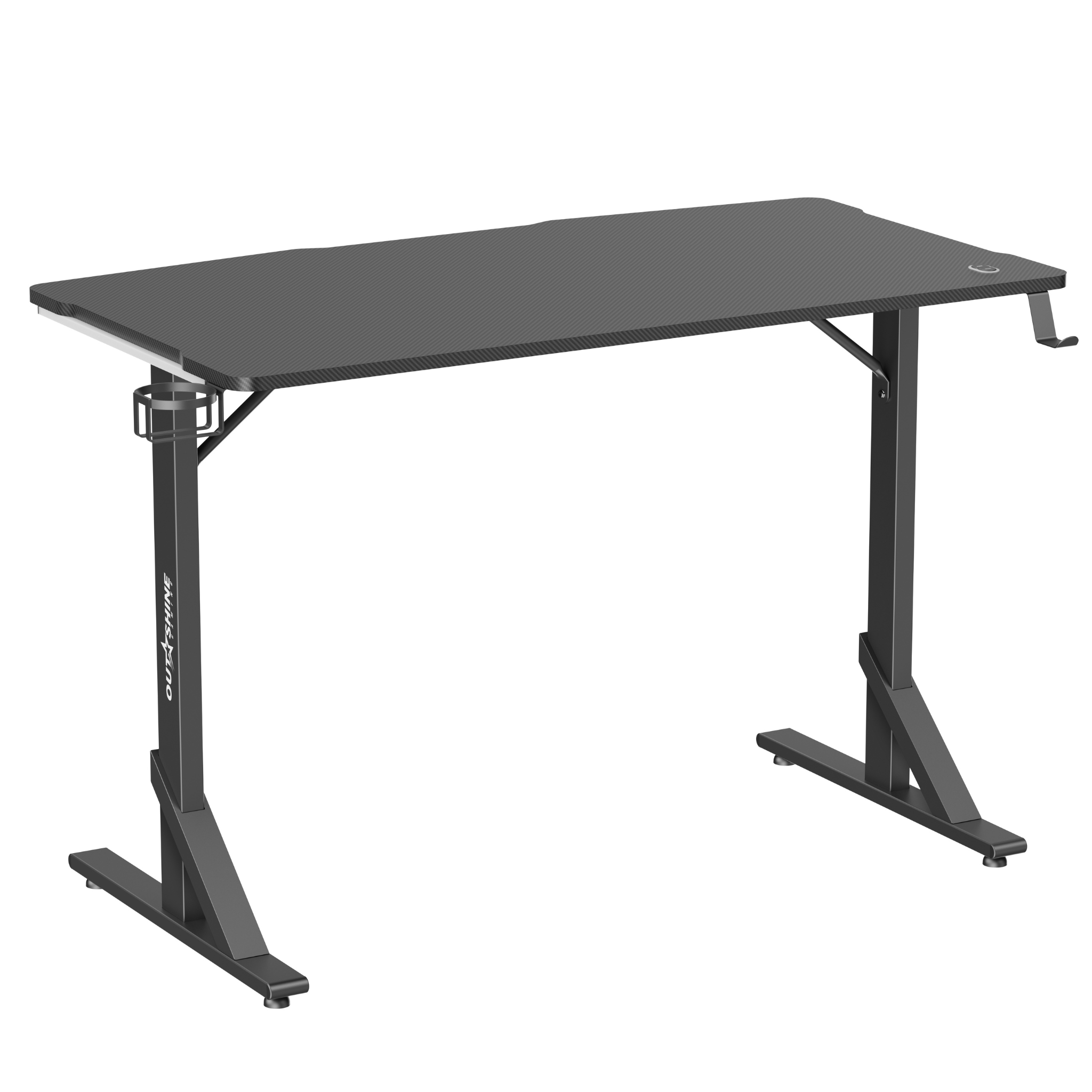 Colossus Mini Heavy Duty RGB Gaming Desk - 112cm Wide, Ergonomic Design for PC & Console Gamers - Perfect for Small Spaces & Home Office Setup