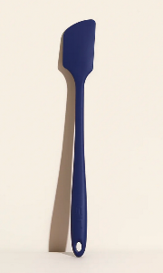Premium GIR Skinny Spatula - Navy Blue Silicone Kitchen Utensil for Baking, Cooking & Food Prep | Non-Slip Handle, Heat Resistant & Dishwasher Safe | Perfect for Mixing, Flipping & Serving