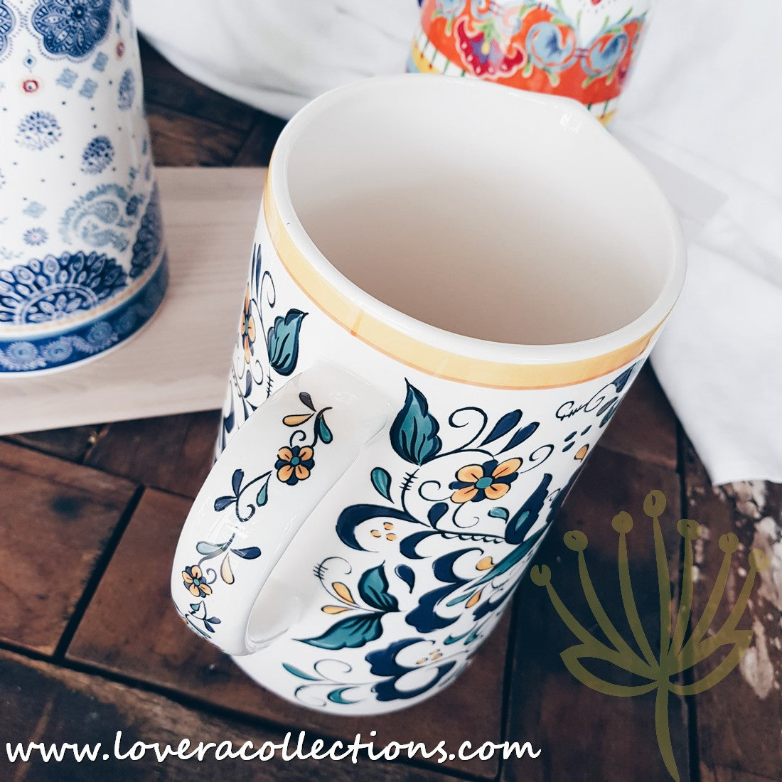 Vibrant Colorful Glass Pitchers - 50% Off Clearance Sale - Perfect for Iced Tea, Lemonade & Summer Beverages