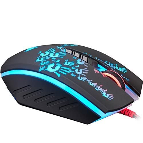 Bloody A60L Optical Gaming Mouse with Light Strike (LK) Switch - Fully Programmable RGB, Advanced Macros & Ergonomic Design for PC, PS5, Xbox Gaming & Esports