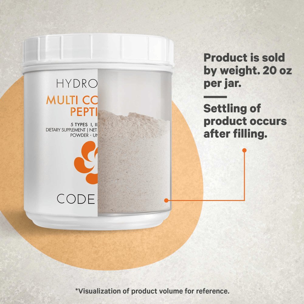 Codeage Hydrolyzed Multi Collagen Peptides Powder - Grass-Fed Collagen Protein Supplement for Skin, Hair & Joint Support - Ideal for Smoothies, Coffee & Baking Recipes
