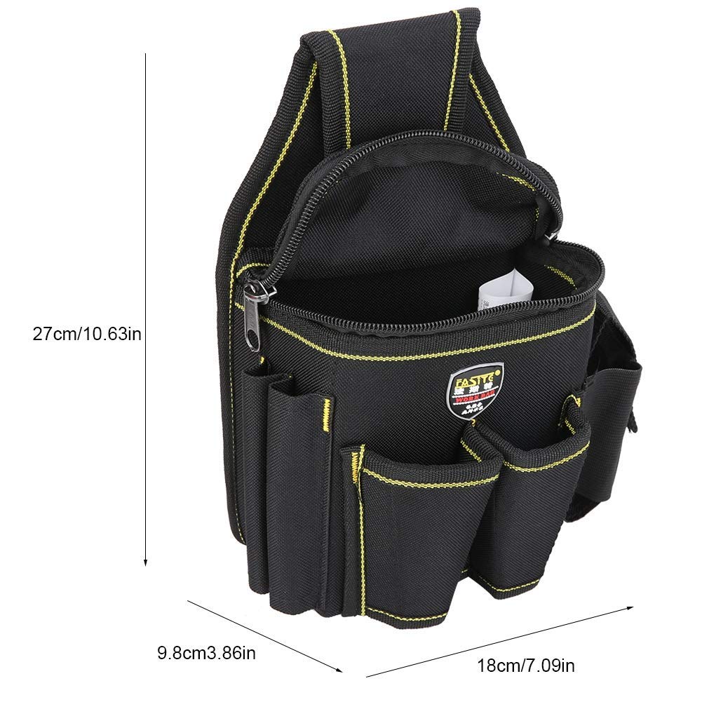 Portable Gardening Tool Belt Bag with Pruning Shears Holder - Durable Oxford Cloth Waist Pouch for Gardeners & Electricians - Perfect for Landscaping, Yard Work & Home Repairs