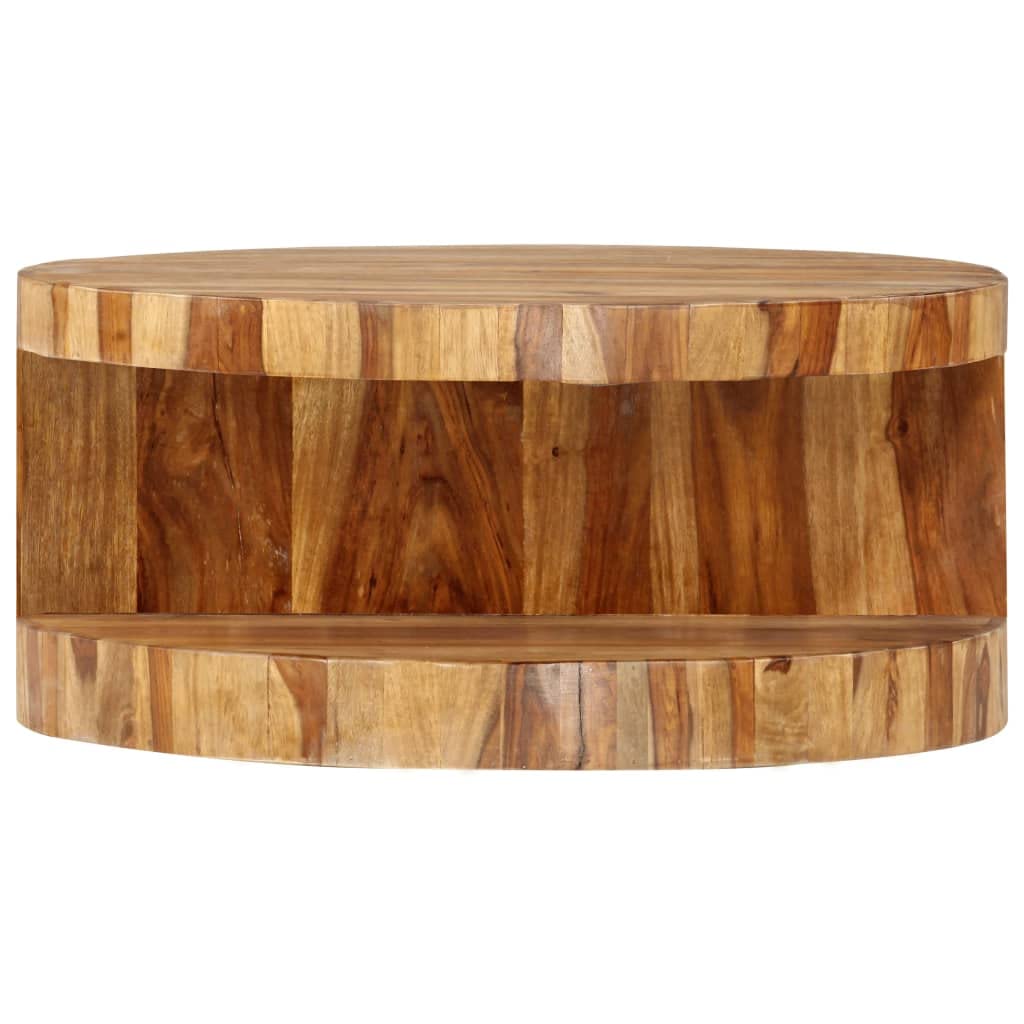 Handmade Bohemian Style Sheesham Wood Coffee Table - 25.6