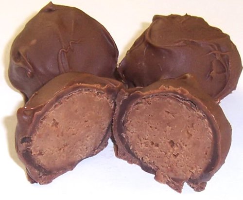 Scott's Cakes Premium Milk Chocolate Covered Chocolate Fudge Truffles - 8 oz Wreath Gift Box - Perfect for Holidays, Parties & Corporate Gifts