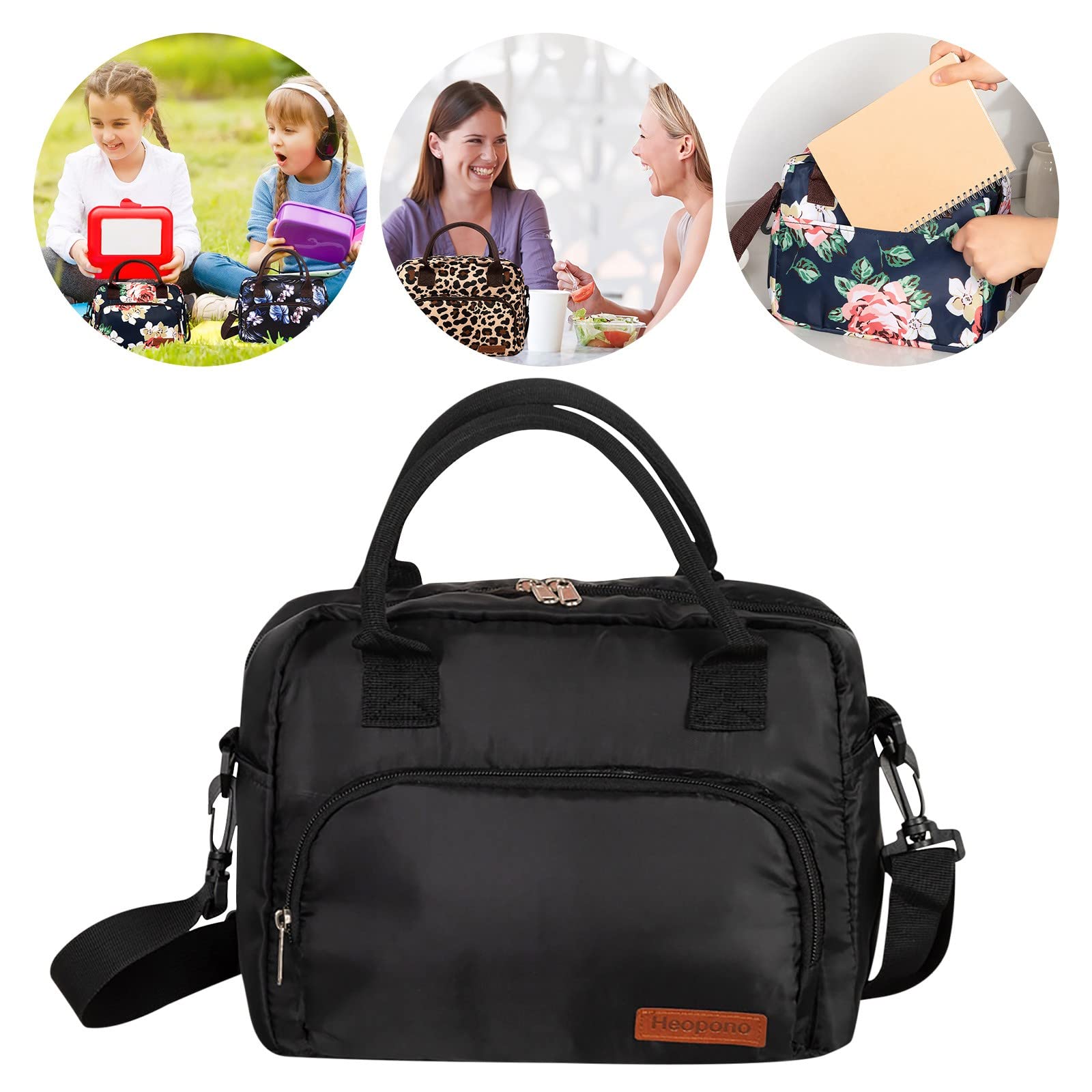 Insulated Lunch Bag for Work & School - Portable Small Cooler Bag with Thickened Oxford Cloth, Bento Box & Meal Prep Accessories - Perfect for Office, Picnics & Outdoor Activities