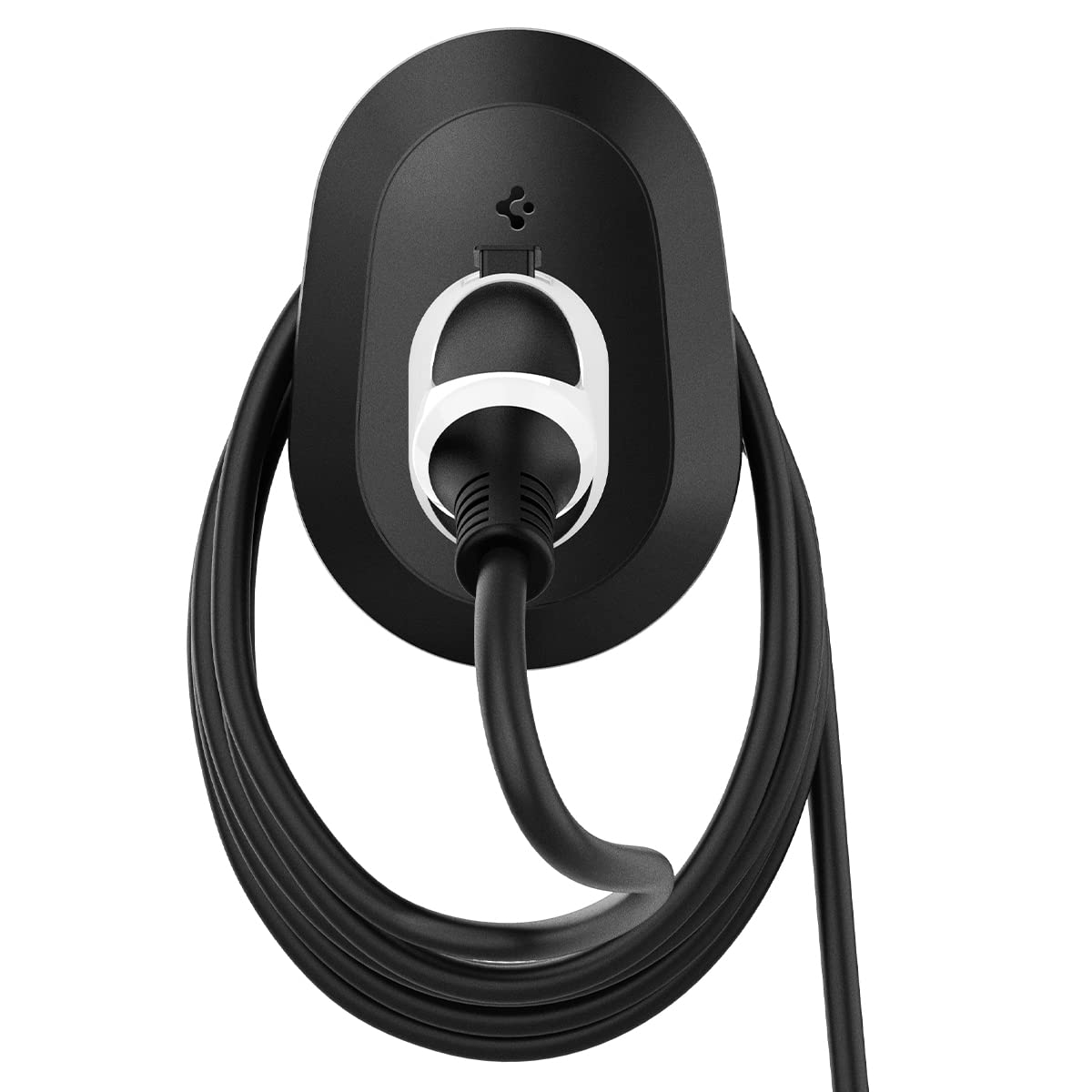 Spigen All-in-One EV Charger Cable Organizer Holder - J1772 & CCS Plug Compatible, Wall Mount Accessory for Level 2 Charging Stations | Perfect for Home Garage & Public Parking Cable Management