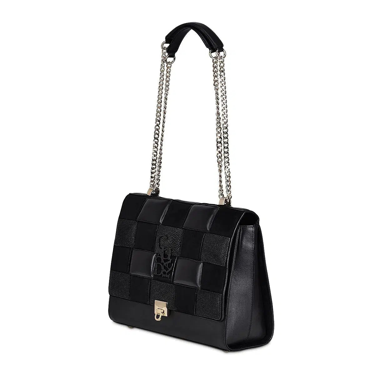 BOD22MA Women's Fashion Stingray Shoulder Bag - Elegant Black Dress Clutch for Evening Parties, Date Nights & Special Occasions