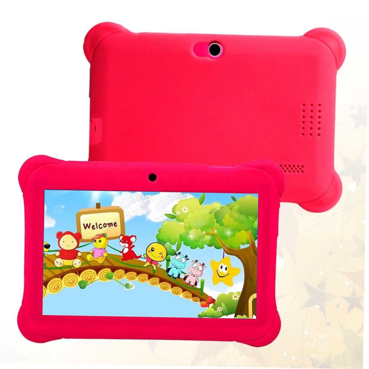 Artibetter 3-Pack 7 Inch Kids Tablet - Educational Learning Tablet for Children with Parental Controls, Durable Red Design - Perfect for Home Schooling, Travel & Early Childhood Development