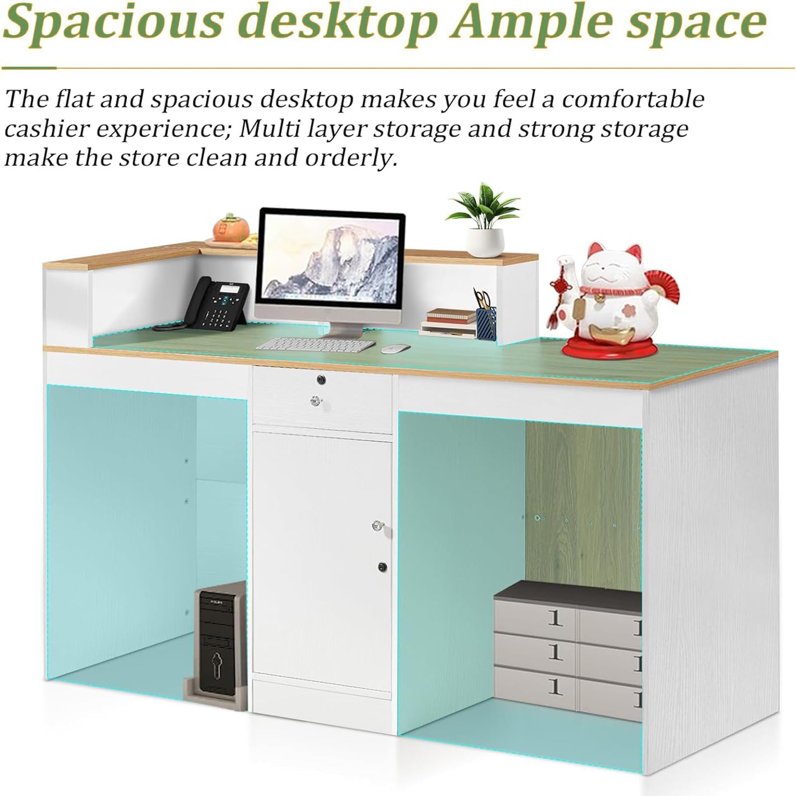 Modern Reception Desk - 63