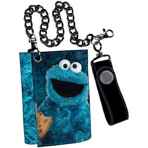 Sesame Street Cookie Monster Tri-Fold Wallet for Kids - Fun & Durable Leather Wallet for Boys & Girls - Perfect for School, Travel & Everyday Use