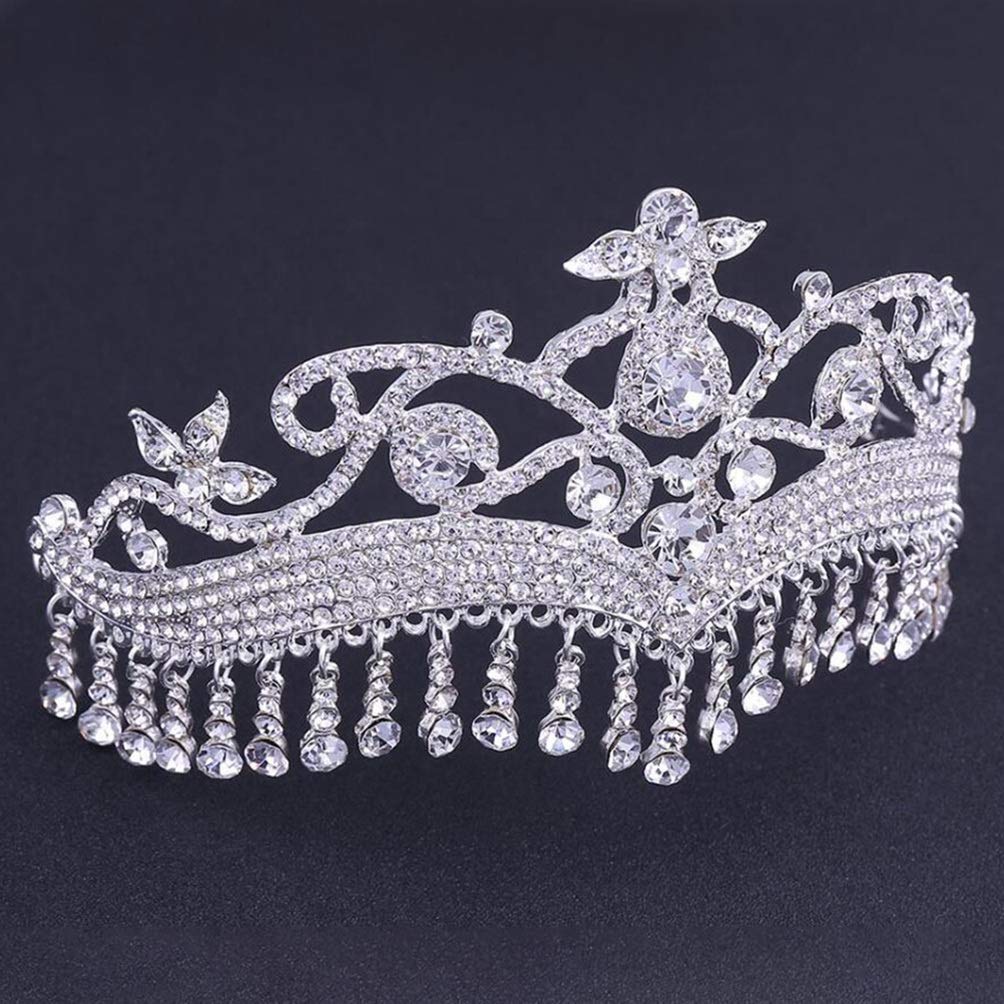 Elegant Princess Queen Bridal Crystal Tiara – Arabian Wedding Headpiece with Rhinestones for Brides, Pageants & Special Events | Perfect for Weddings, Prom, Quinceañera & Formal Occasions