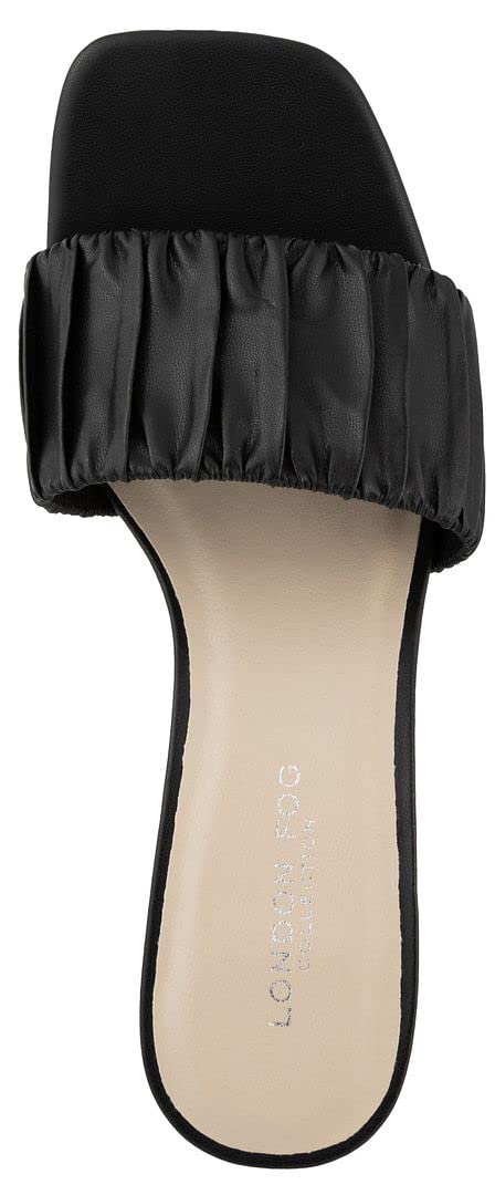 London Fog Women's Leana Comfort Heeled Sandals for Dressy Occasions