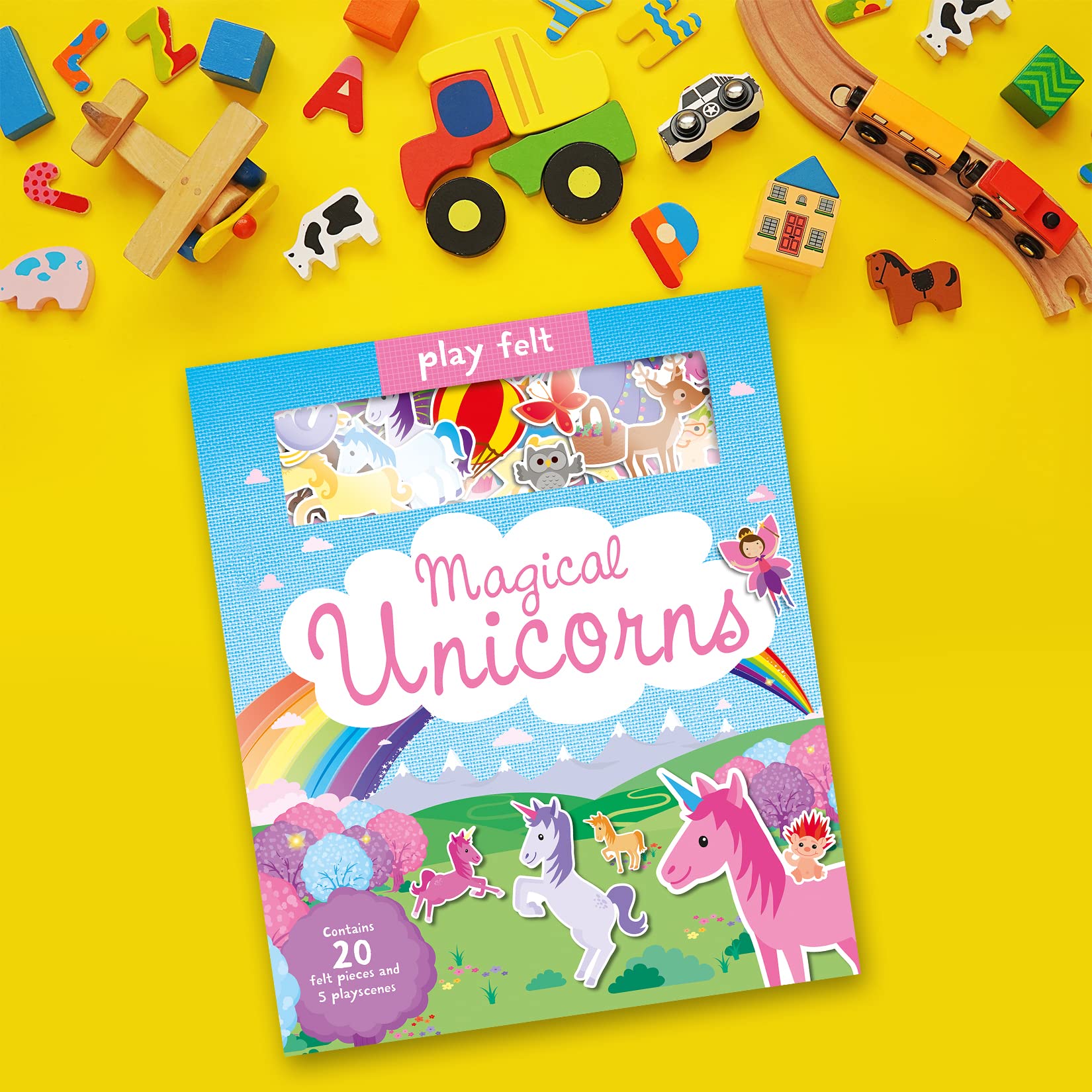 Magical Unicorn Felt Book for Kids - Soft Interactive Storybook with Unicorn Characters | Perfect for Preschool Learning, Bedtime Stories & Imaginative Play