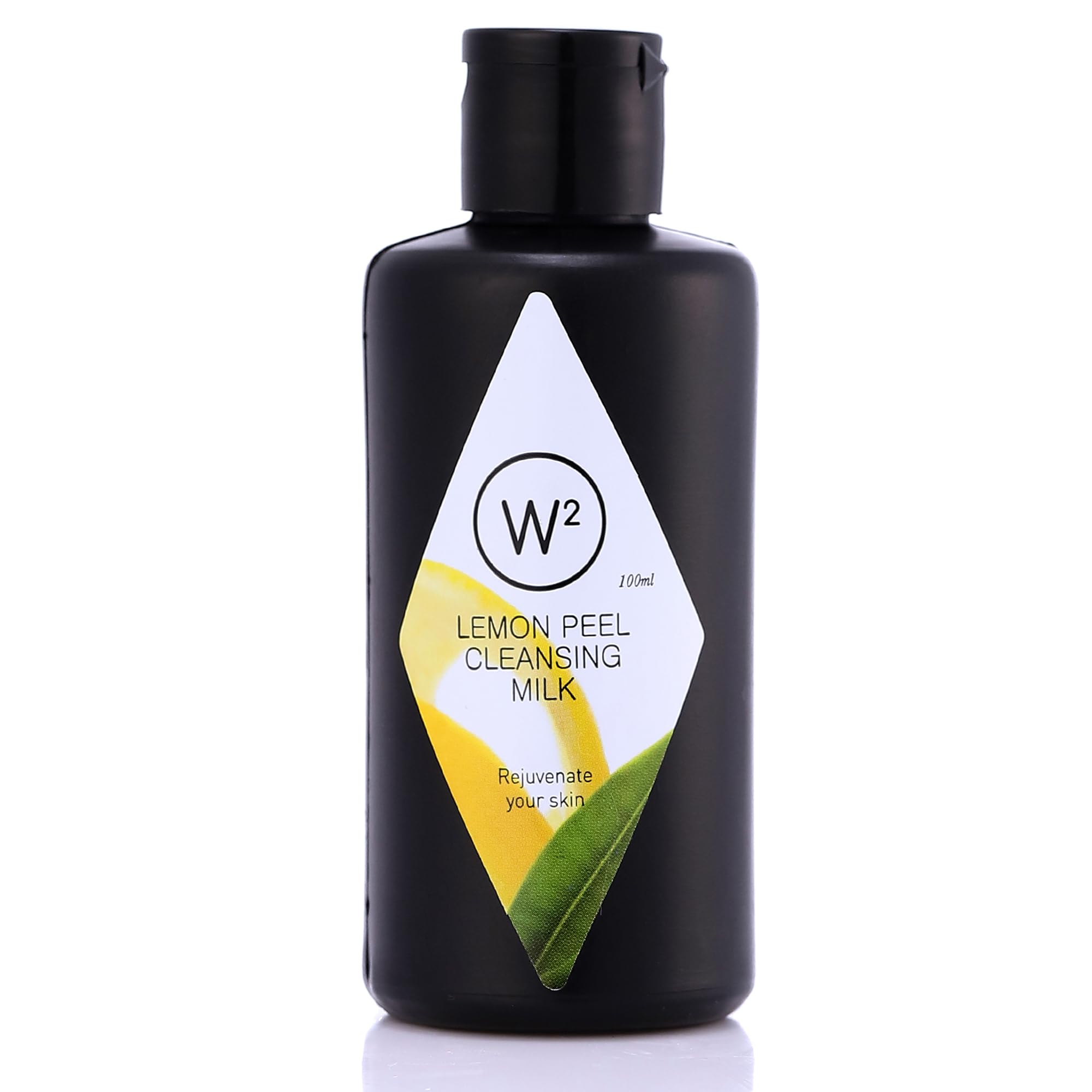 W2 Why Wait Lemon Peel Cleansing Milk - Purifying Face Wash for Acne Prone Skin | Deep Pore Cleanser to Remove Dead Skin Cells | Hydrating & Brightening Formula | Preservative-Free 100ml | Ideal for Daily Skincare & Post-Workout Refreshment