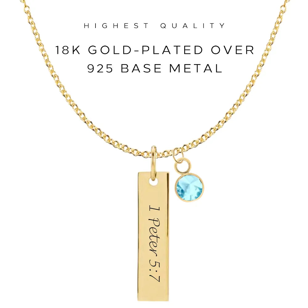 Personalized Engraved Vertical Bar Necklace - Custom Name Pendant Jewelry Gift for Women - Perfect for Anniversaries, Birthdays & Special Occasions