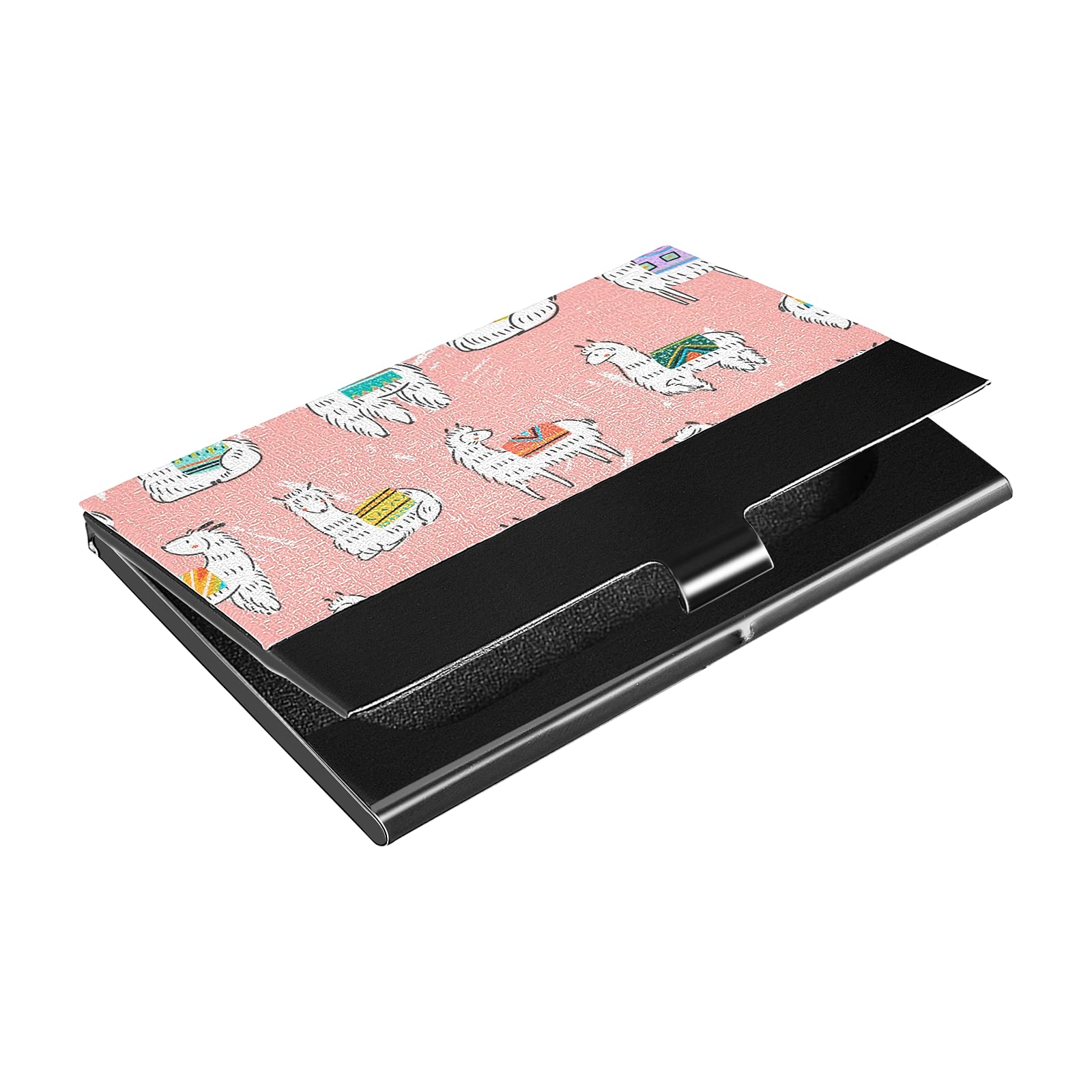 Premium Llama Business Card Holder - Slim Credit Card & Name Card Case for Men & Women - Perfect for Office, Networking & Professional Events