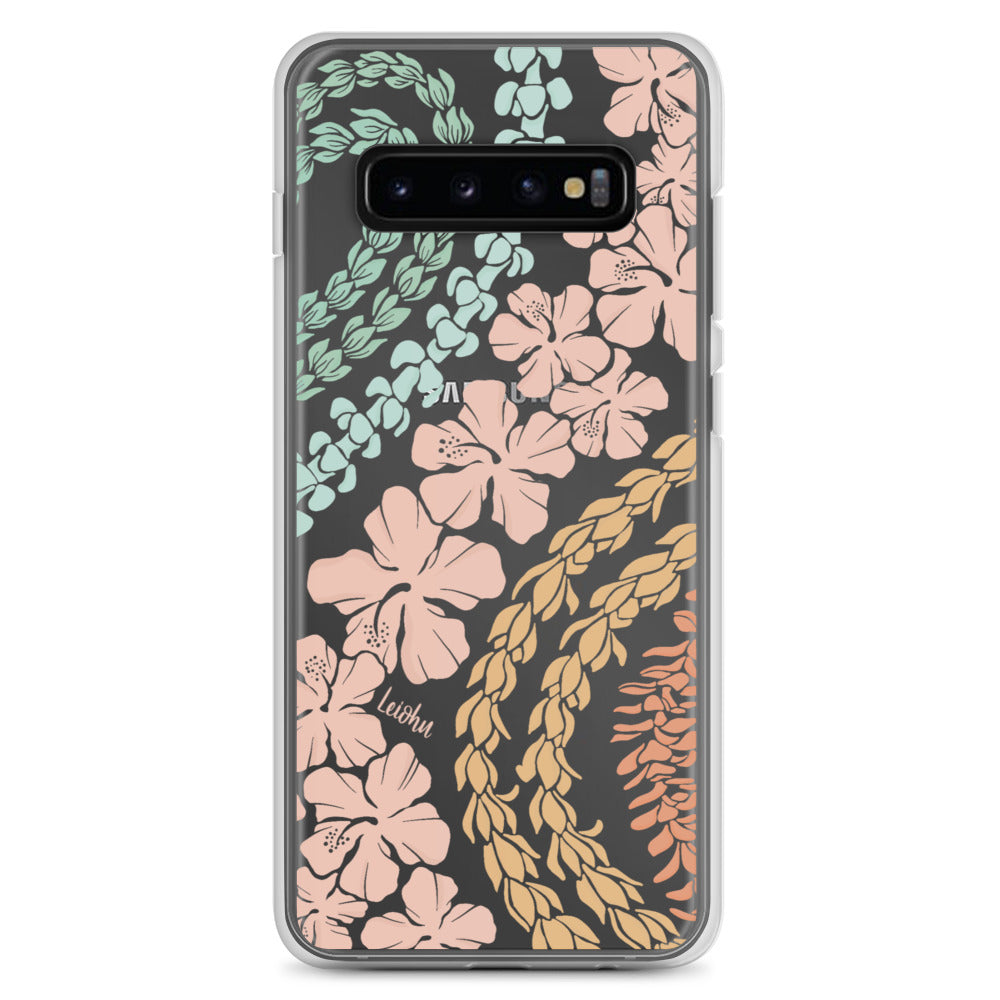 Groovy Lei Clear Protective Case for Samsung Galaxy - Slim & Durable Phone Cover for Everyday Use & Travel